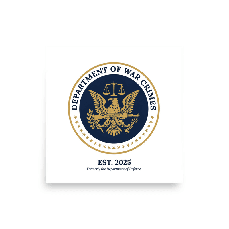 Dept. of War Crimes Poster